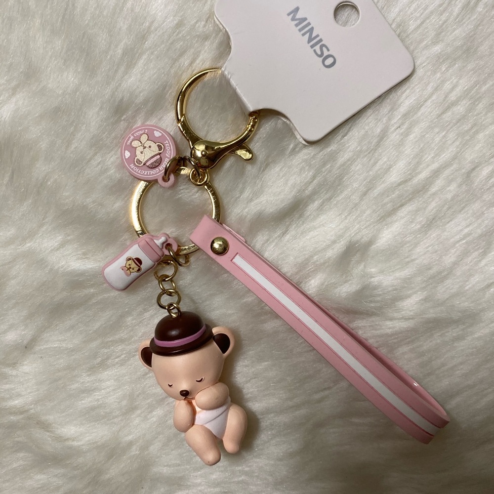*Free with Purchase* Miniso Mini Bear Keychain